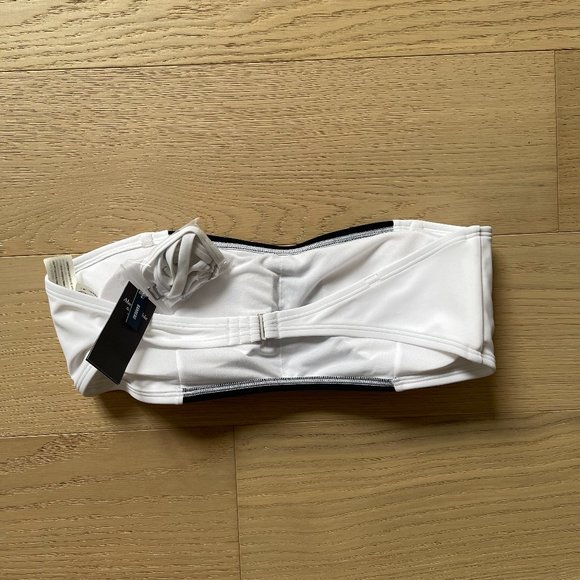 NWT Abercrombie & Fitch Colorblock Bandeau Bikini (Black/White) - Picture 5 of 5